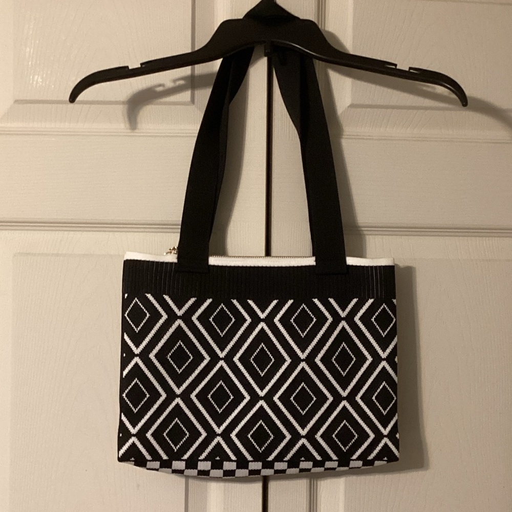 Black & White Geometric Tote Bag